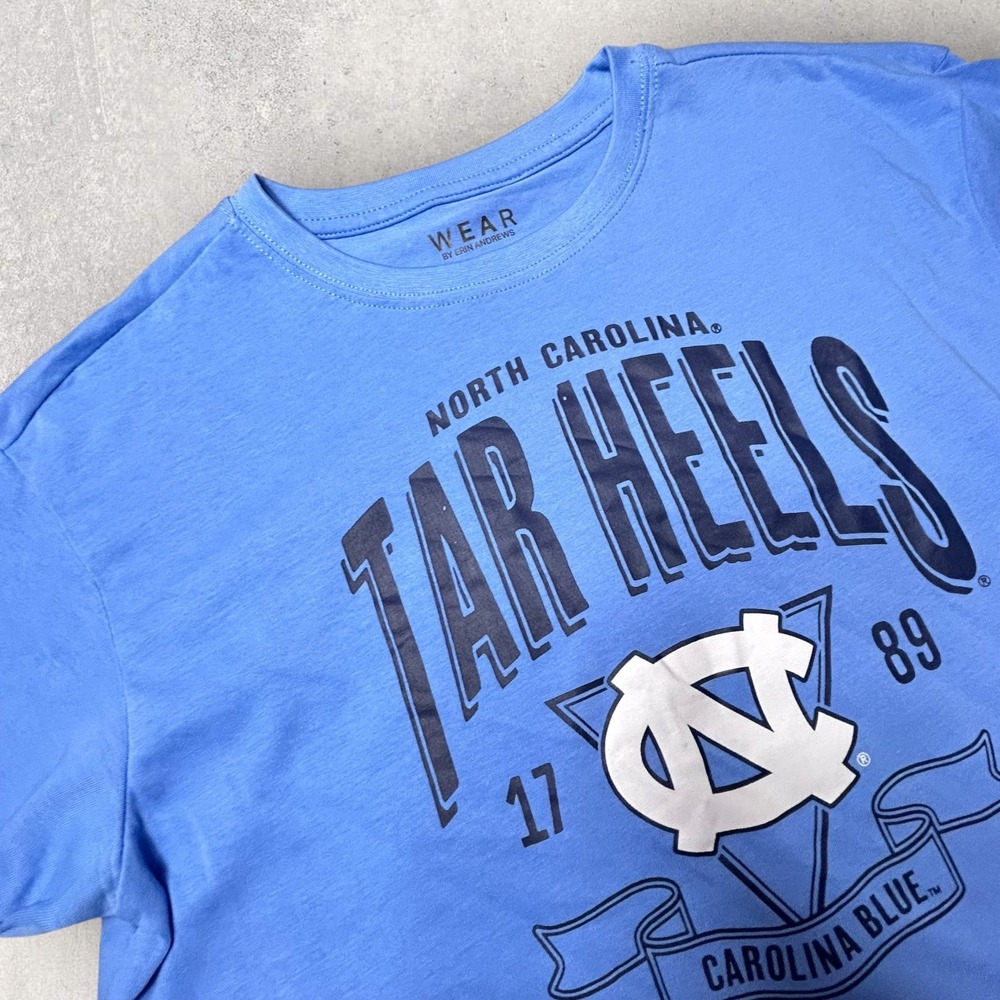 UNC Tar Heels T Shirt Mens M Carolina Blue New Wear by‎ Erin Andrews Tee Top